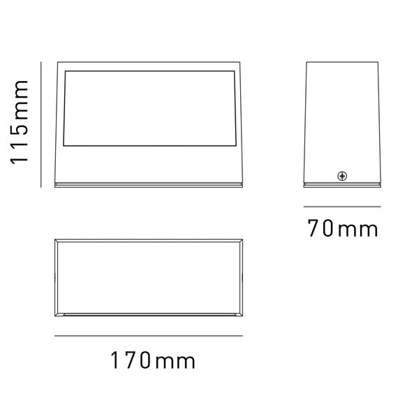 Фасаден аплик VALENCIA2E27G антрацит 1xE27 P45 IP54 | Osvetlenieto.bg