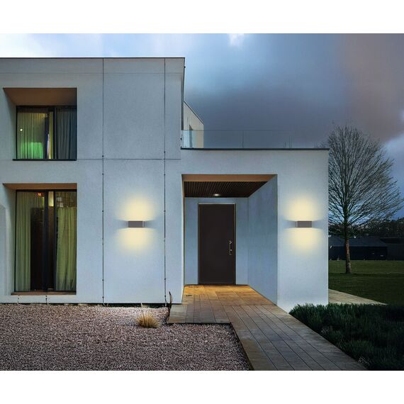 Фасаден аплик VALENCIA2E27G антрацит 1xE27 P45 IP54 | Osvetlenieto.bg