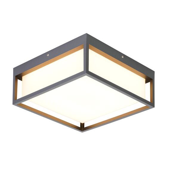 Фасаден плафон LEON2E27G антрацит 2xE27 IP65 | Osvetlenieto.bg