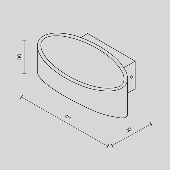 LED Аплик Trame Maytoni C806WL-L5B 5W | Osvetlenieto.bg