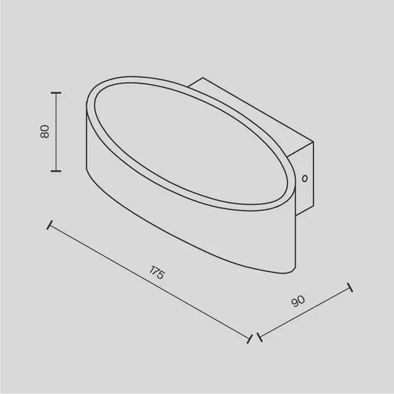 LED Аплик Trame Maytoni C806WL-L5B 5W | Osvetlenieto.bg