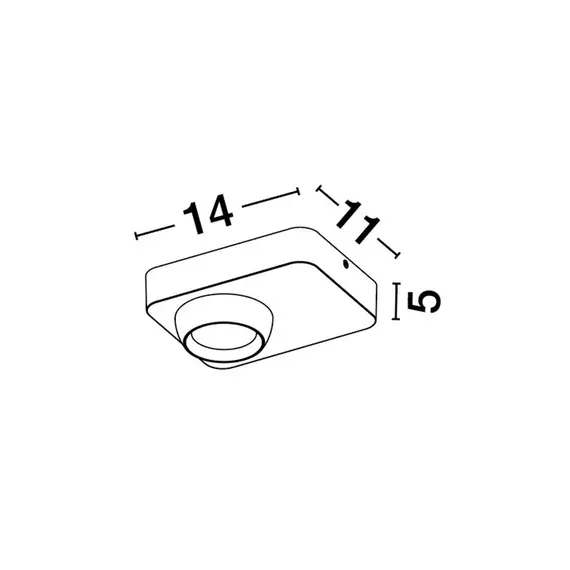 LED Луна за открит монтаж KEDROS 9870028 NovaLuce 8W 3000K | Osvetlenieto.bg