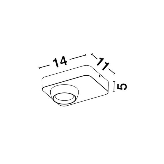 LED Луна за открит монтаж KEDROS 9870029 NovaLuce 8W 3000K | Osvetlenieto.bg