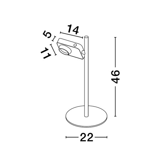 LED Настолна лампа KEDROS Touch Dimmable 9870033 NovaLuce 9W 3000K | Osvetlenieto.bg