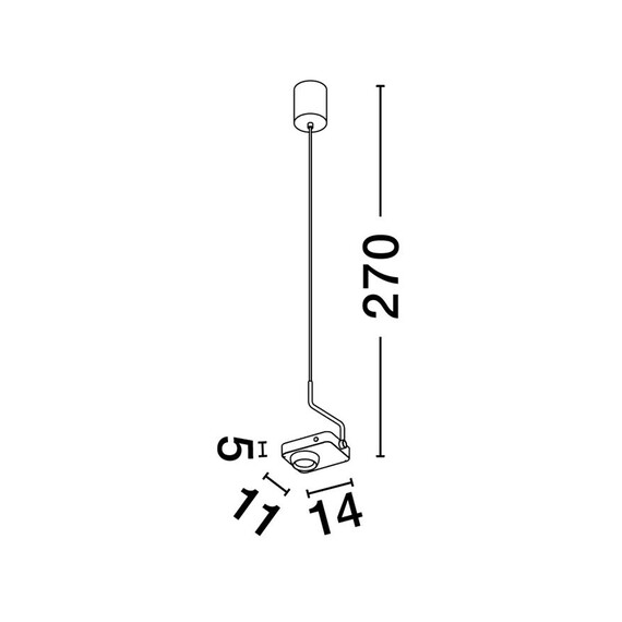 LED Полилей KEDROS Touch Dimmable 9870031 NovaLuce 9W 3000K | Osvetlenieto.bg