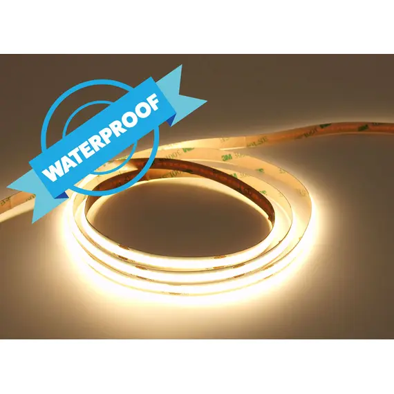 Влагозащитена LED лента 8W COB 320 диода/m 24V 4000К CRI/Ra ≥90 IP65 | Osvetlenieto.bg