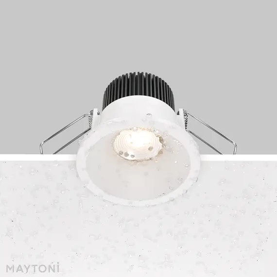 LED Луна за баня за вграждане Zoom DL034-01-06W3K-D-W Maytoni 6W 3000K IP65 | Osvetlenieto.bg