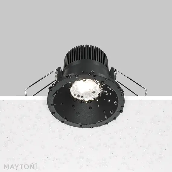 LED Луна за баня за вграждане Zoom DL034-01-06W4K-D-B Maytoni 6W 4000K IP65 | Osvetlenieto.bg