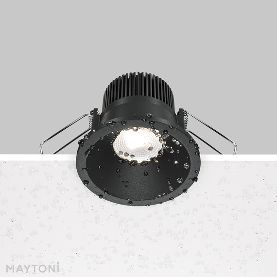 LED Луна за баня за вграждане Zoom DL034-01-06W4K-D-B Maytoni 6W 4000K IP65 | Osvetlenieto.bg