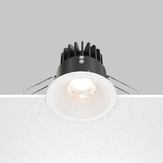 LED Луна за баня за вграждане Zoom DL034-L12W3K-D-W Maytoni 12W 3000K IP65 | Osvetlenieto.bg