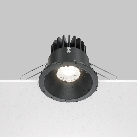 LED Луна за баня за вграждане Zoom DL034-L12W4K-D-B Maytoni 12W 4000K IP65 | Osvetlenieto.bg