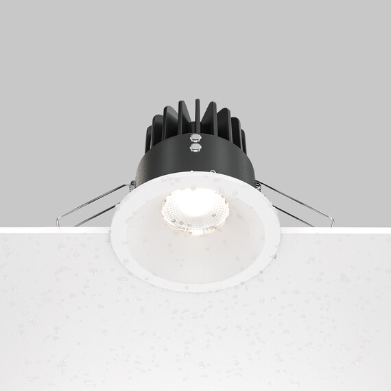 LED Луна за баня за вграждане Zoom DL034-L12W4K-W Maytoni 12W 4000K IP65 | Osvetlenieto.bg