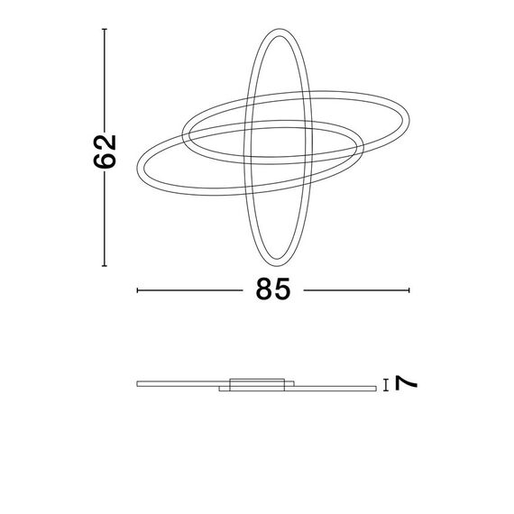 LED Плафон IPON 9011323 NovaLuce 47W 3000K | Osvetlenieto.bg
