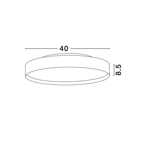 LED Плафон ROI 9030532 NovaLuce 37W 3000K Light Up & Down | Osvetlenieto.bg