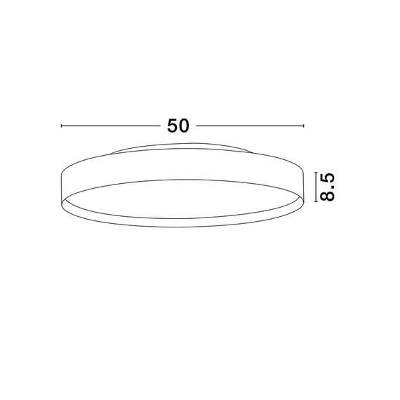 LED Плафон ROI 9030536 NovaLuce 48W 3000K Light Up & Down | Osvetlenieto.bg