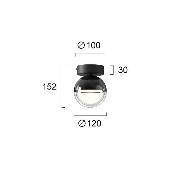 LED Плафон ZIREA 4330100 Viokef 7W 3000K | Osvetlenieto.bg