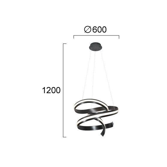 LED Полилей AREZIA 4324000 Viokef 62W 3000K | Osvetlenieto.bg