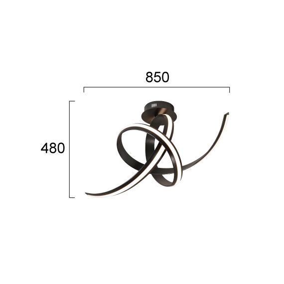 LED Плафон AREZIA 4324200 Viokef 41W 3000K | Osvetlenieto.bg