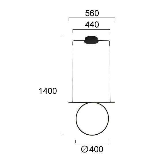 LED Полилей KELSI 4325700 Viokef 31W 3000K | Osvetlenieto.bg