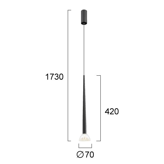 LED Полилей RINA 4325200 Viokef 8W 3000K | Osvetlenieto.bg