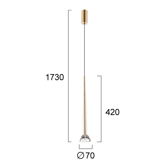 LED Полилей RINA 4325201 Viokef 8W 3000K | Osvetlenieto.bg