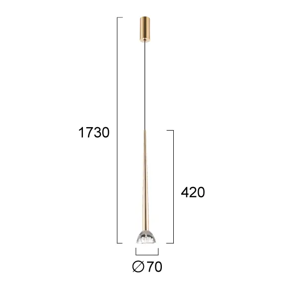 LED Полилей RINA 4325201 Viokef 8W 3000K | Osvetlenieto.bg