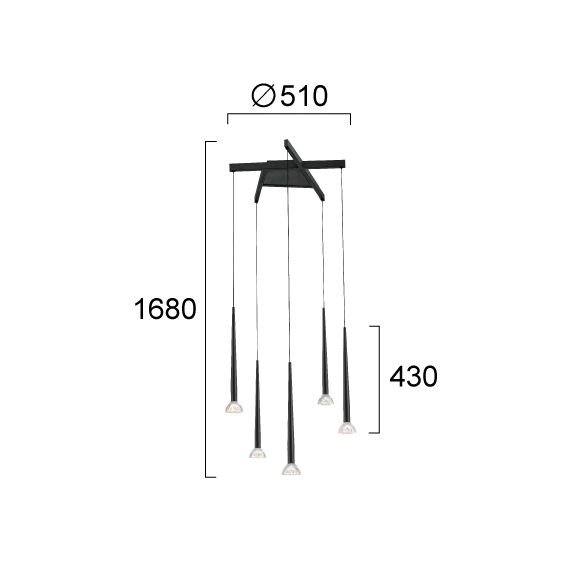 LED Полилей RINA 4325300 Viokef 32W 3000K | Osvetlenieto.bg