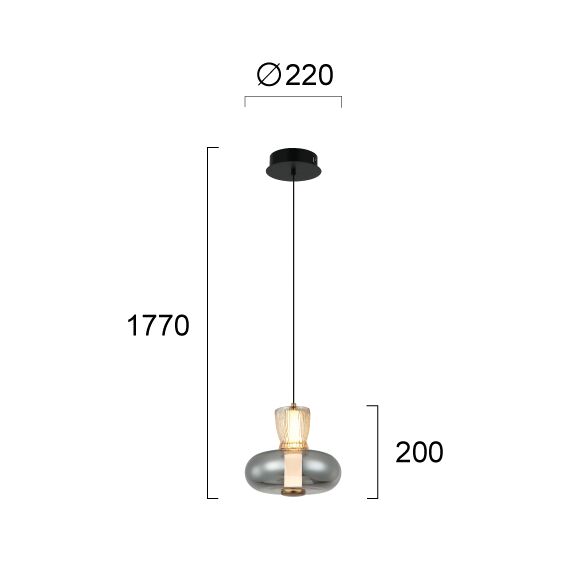 LED Полилей SIREL 4326700 Viokef 9W 3000K | Osvetlenieto.bg