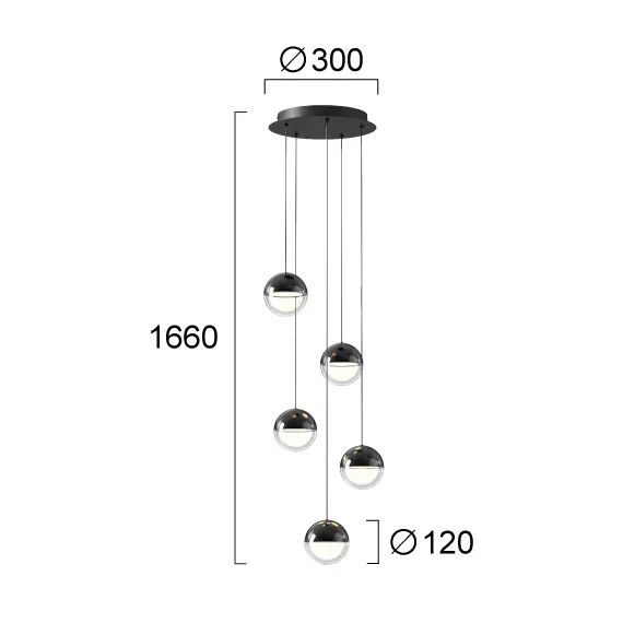 LED Полилей ZIREA 4329900 Viokef 30W 3000K | Osvetlenieto.bg