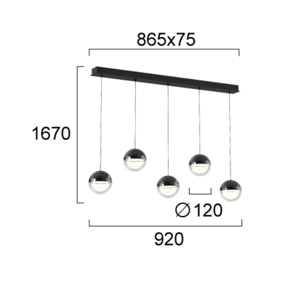 LED Полилей ZIREA 4330000 Viokef 30W 3000K | Osvetlenieto.bg