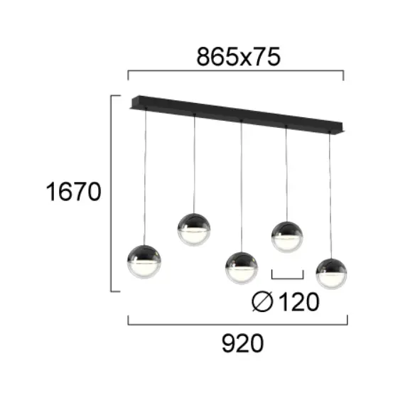 LED Полилей ZIREA 4330000 Viokef 30W 3000K | Osvetlenieto.bg