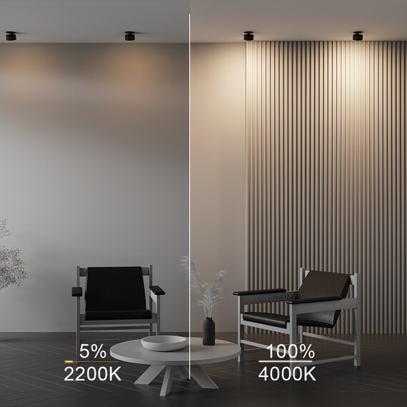 LED Спот за вграждане Onda DL024-12W-DTW-B Maytoni 12W 2200K-4000K IP20 | Osvetlenieto.bg