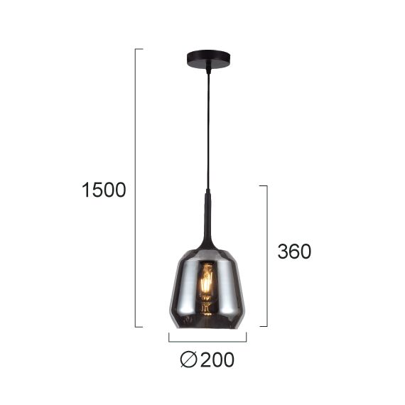 Пендел MAEVA 4312800 Viokef 1xE27 | Osvetlenieto.bg