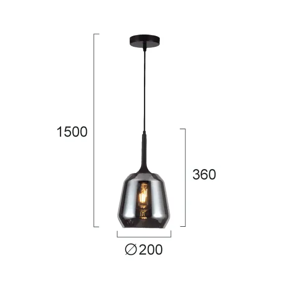 Пендел MAEVA 4312800 Viokef 1xE27 | Osvetlenieto.bg