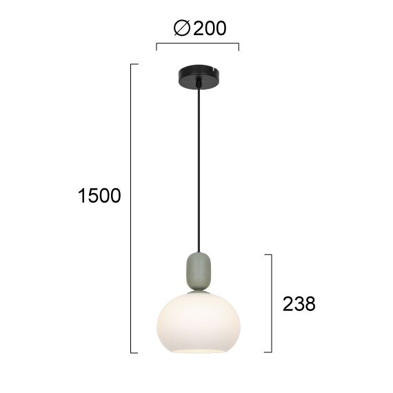 Пендел VALISIA 4328300 Viokef 1xE27 | Osvetlenieto.bg