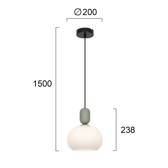 Пендел VALISIA 4328300 Viokef 1xE27 | Osvetlenieto.bg