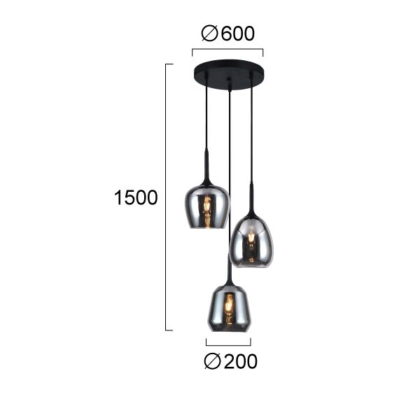 Полилей MAEVA 4312900 Viokef 3xE27 | Osvetlenieto.bg Полилей MAEVA 4312900 Viokef 3xE27 | Osvetlenieto.bg