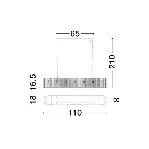 Кристален полилей BAROK 9006057 NovaLuce 7xG9 | Osvetlenieto.bg