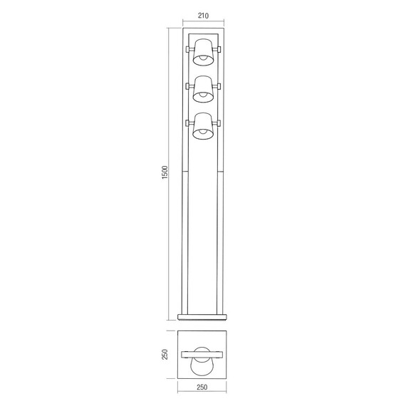 Лампион OAKER 01-3498 Smarter 3xE14 | Osvetlenieto.bg