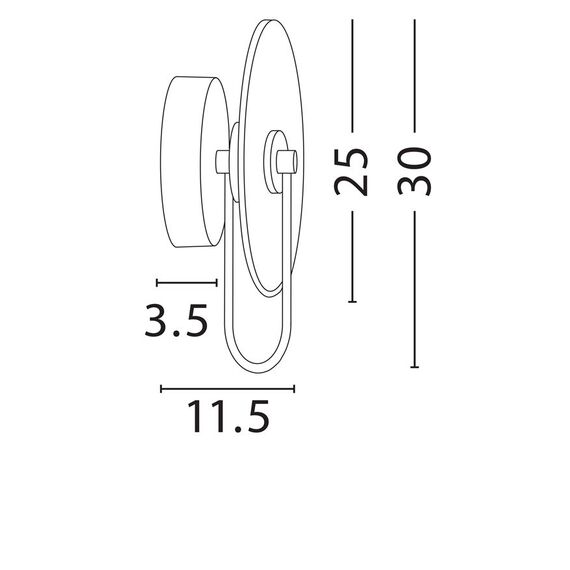 LED Аплик MARU 9019757 NovaLuce 6W 3000K | Osvetlenieto.bg
