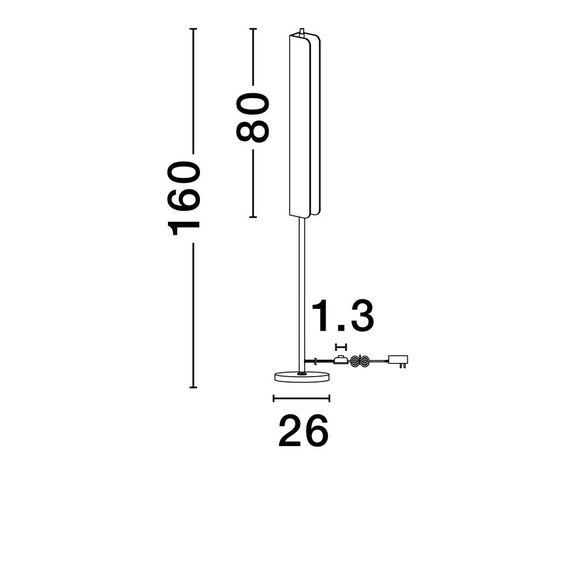 LED Лампион AIDER 9019747 NovaLuce 23W 3000K | Osvetlenieto.bg