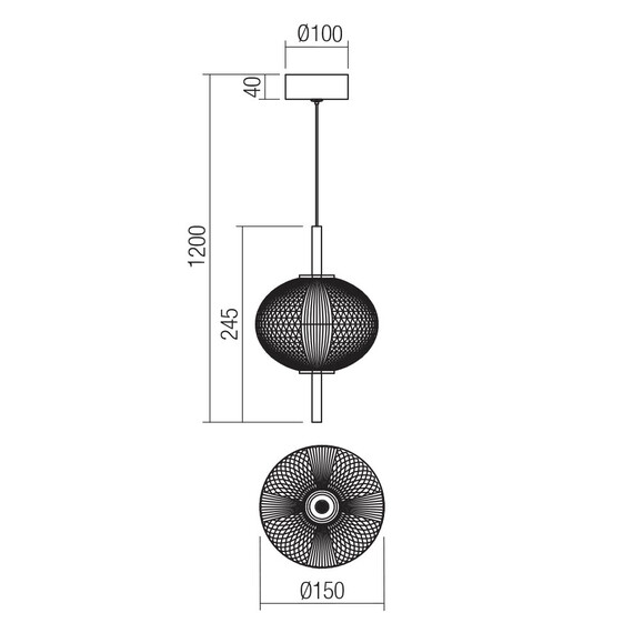 LED Пендел VENTURA 01-4023 Smarter 6W 3000K | Osvetlenieto.bg