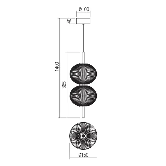 LED Пендел VENTURA 01-4024 Smarter 12W 3000K | Osvetlenieto.bg