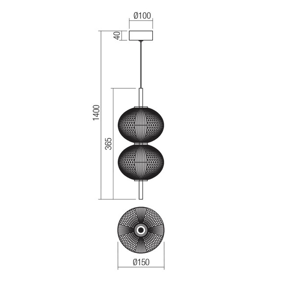 LED Пендел VENTURA 01-4024 Smarter 12W 3000K | Osvetlenieto.bg