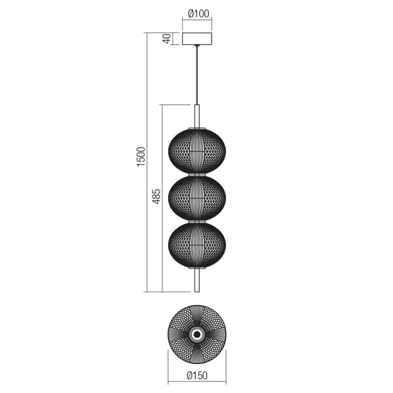 LED Пендел VENTURA 01-4025 Smarter 20W 3000K | Osvetlenieto.bg