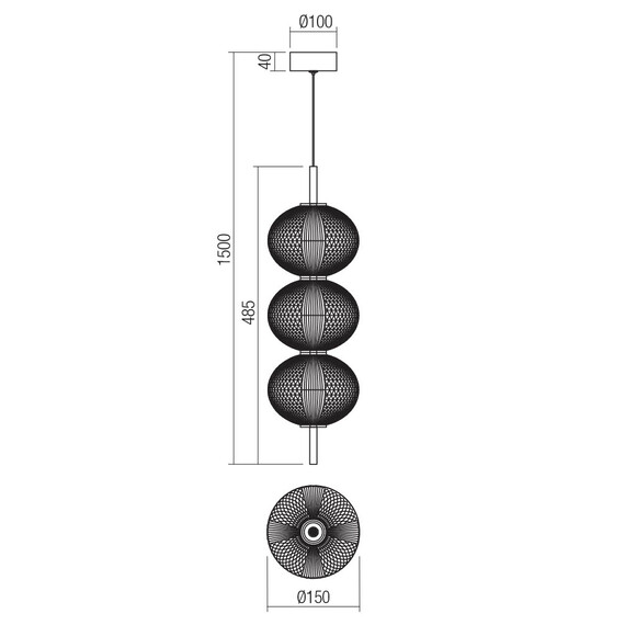 LED Пендел VENTURA 01-4025 Smarter 20W 3000K | Osvetlenieto.bg