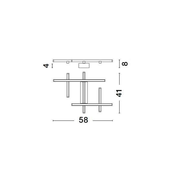 LED Плафон PACE 9002058 NovaLuce 42W 3000K | Osvetlenieto.bg