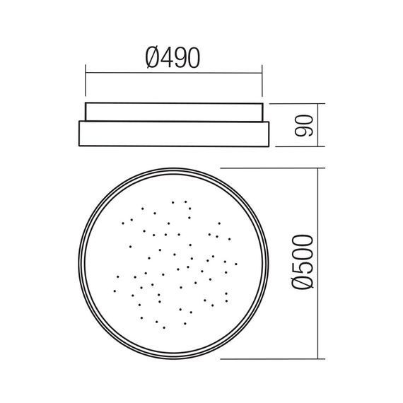 LED Плафон SAIR 05-965 Smarter 57W 2700-6000K | Osvetlenieto.bg
