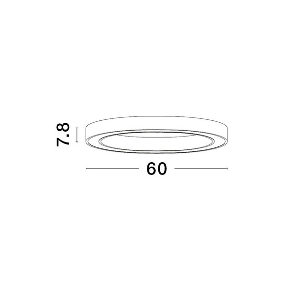 LED Плафон STING 9558610 NovaLuce 40W 3000K Triac Dimmable | Osvetlenieto.bg