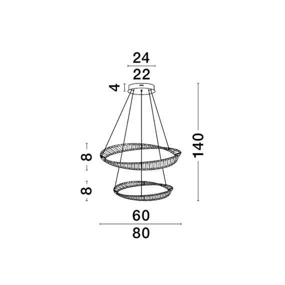 LED Полилей AURELIA 9333063 NovaLuce 70W 3500K Triac Dimmable | Osvetlenieto.bg